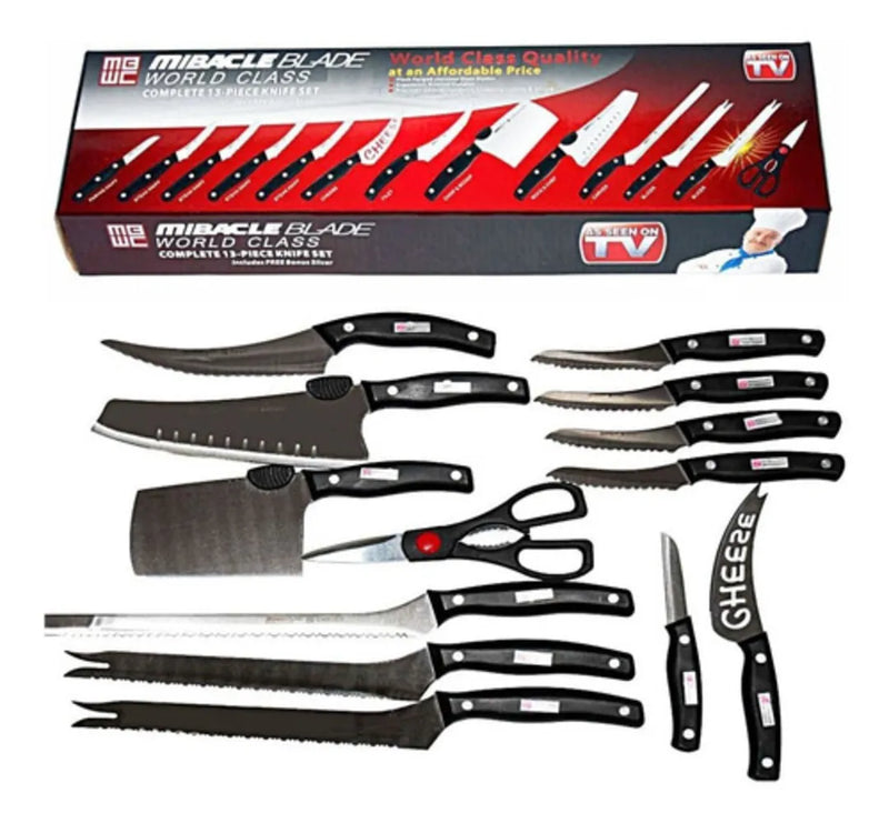 Set de Cuchillos Profesionales - 13 Piezas