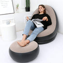 Puff Ultra Lounge - Sofá Inflable de Aire con Asiento Apoya Pies