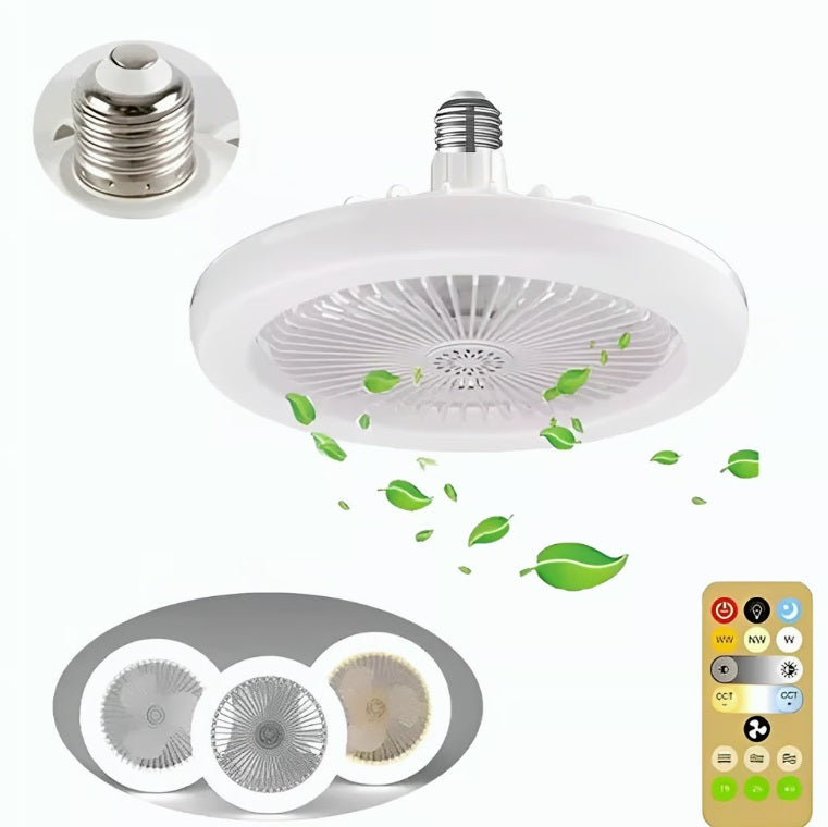 Lámpara con Ventilador - Combina Iluminación y Confort en un Solo Producto