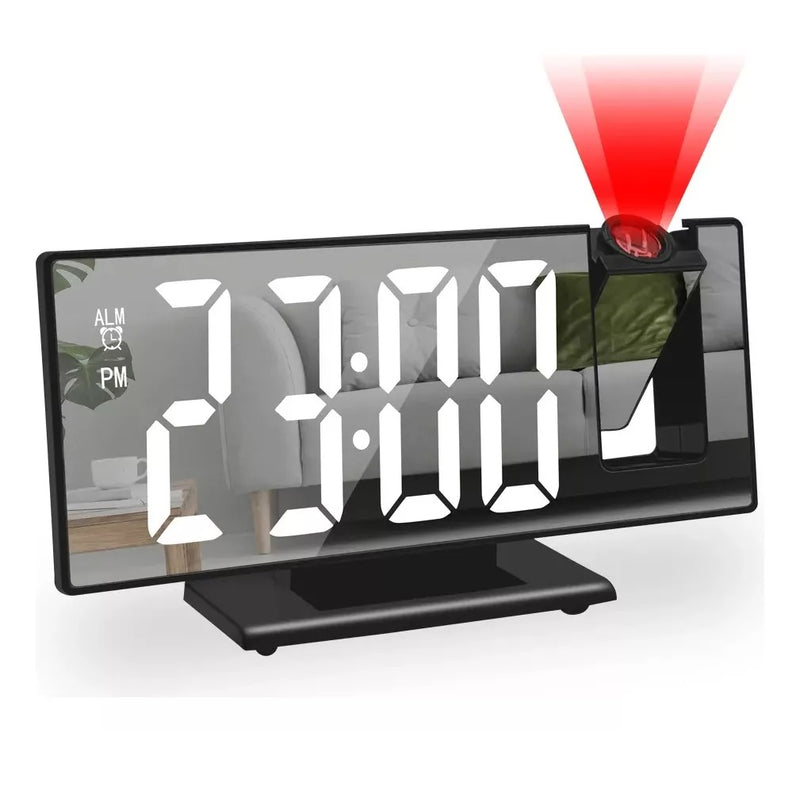 Reloj de Mesa LED con Proyector de Techo