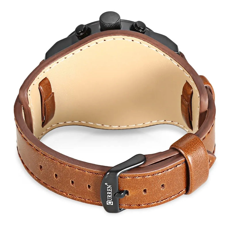 Reloj Curren Café Cuero