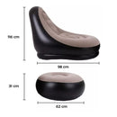 Puff Ultra Lounge - Sofá Inflable de Aire con Asiento Apoya Pies