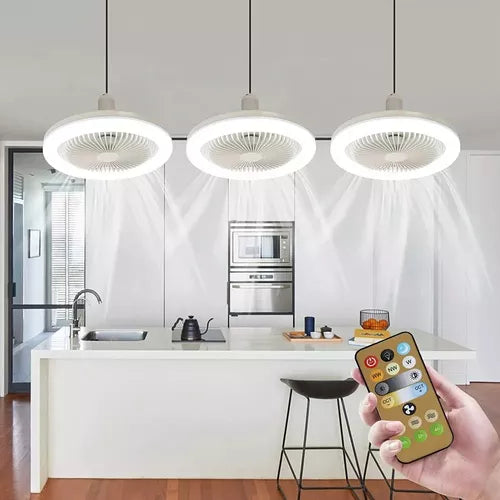 Lámpara con Ventilador - Combina Iluminación y Confort en un Solo Producto