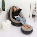 Puff Ultra Lounge - Sofá Inflable de Aire con Asiento Apoya Pies