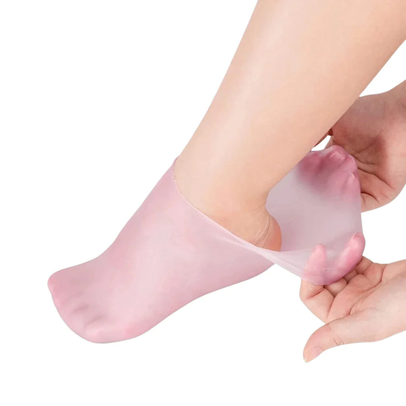 Medias de Silicona para Hidratar los Pies