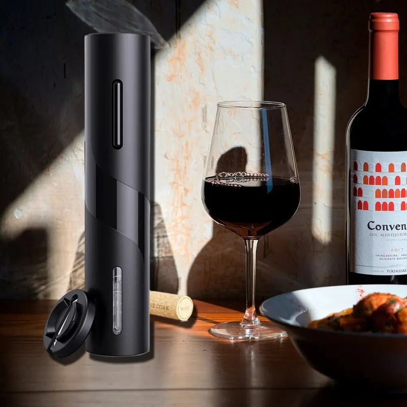 Descorchador De Vino Eléctrico - ¡Disfruta de tu vino sin complicaciones!