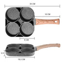 Sarten De 4 Puestos - Antiadherente